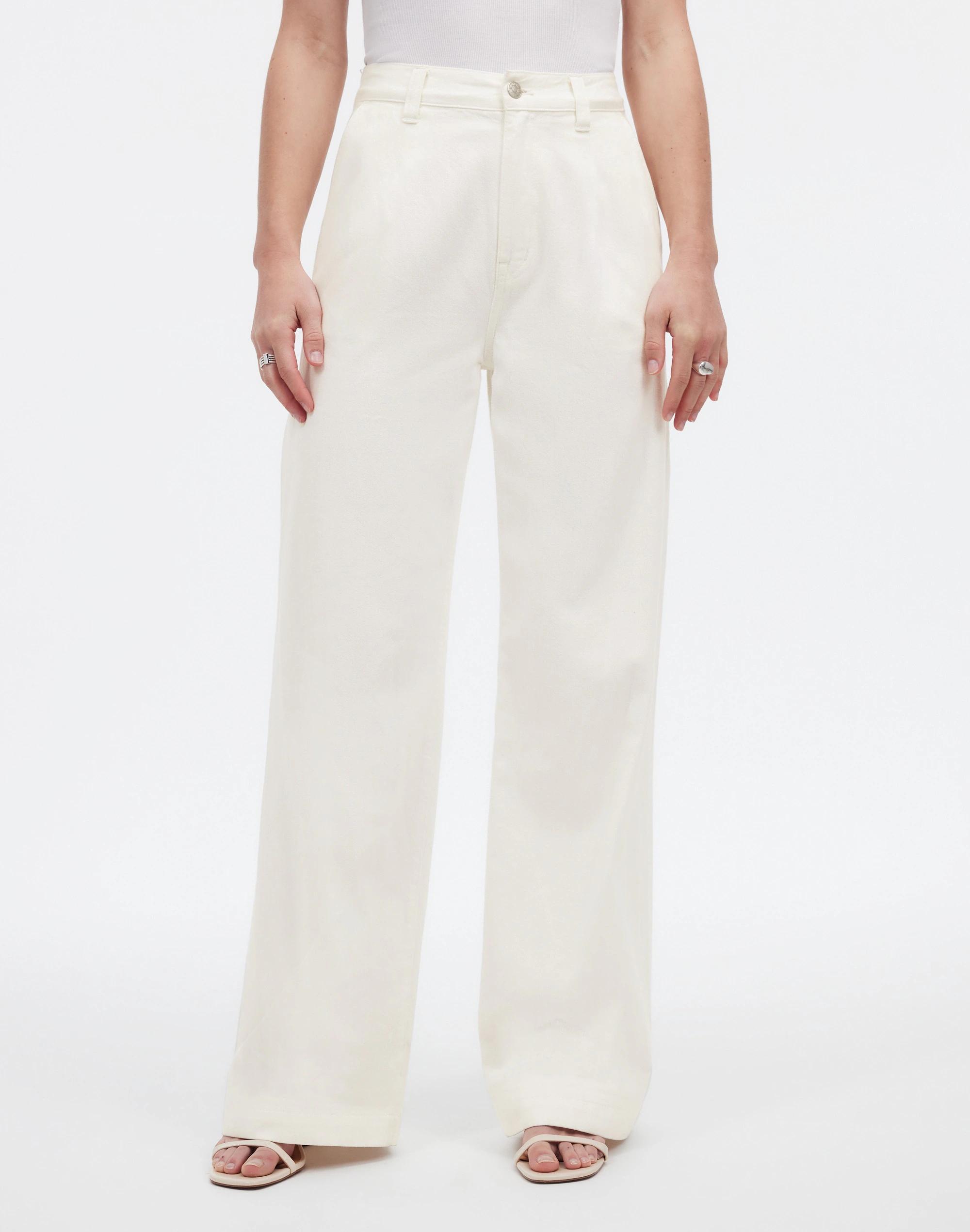 The Harlow Wide-Leg Jean in Tile White: Airy Denim Edition Product Image