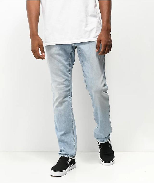 Empyre Skeletor Sprinted Light Blue Denim Skinny Jeans Product Image