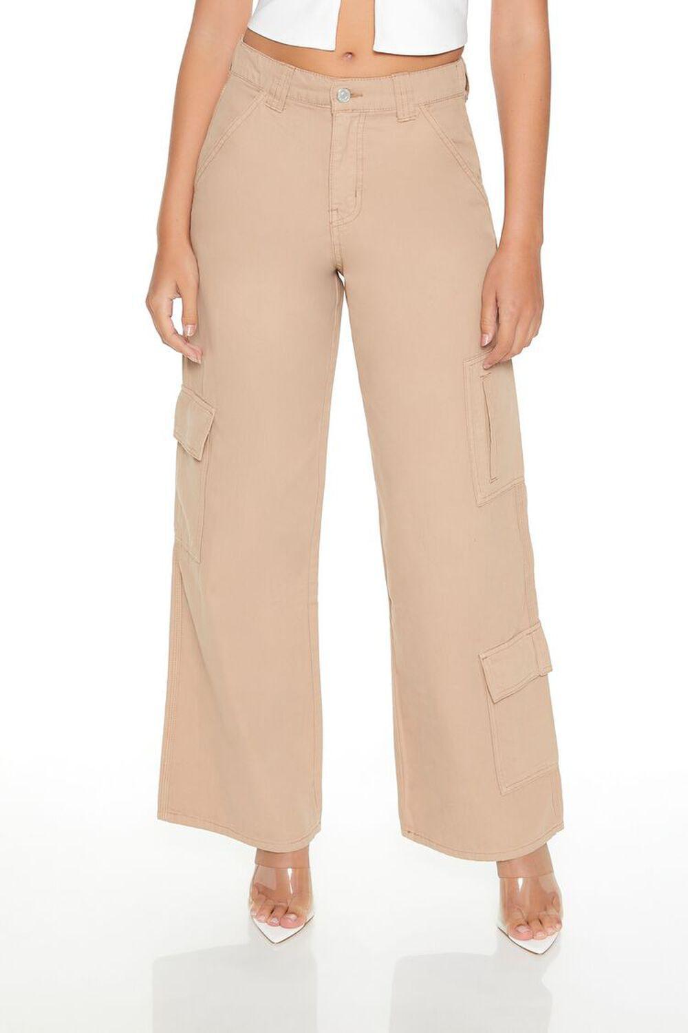 Twill Cargo Carpenter Pants | Forever 21 Product Image