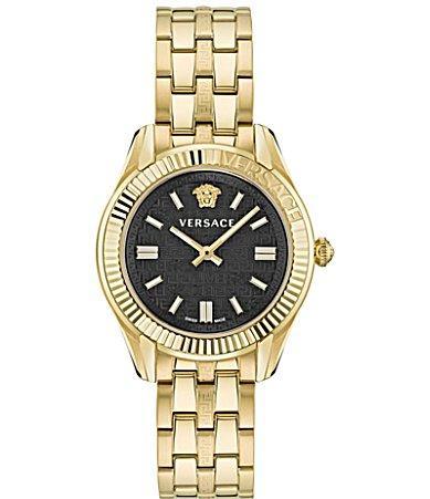 Versace Womens Swiss Greca Time Two Tone Stainless Steel Bracelet Watch 35mm Product Image