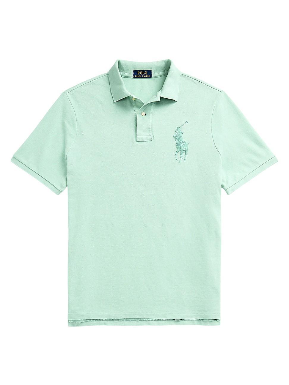 Mens Bear Cotton-Blend Polo Shirt Product Image