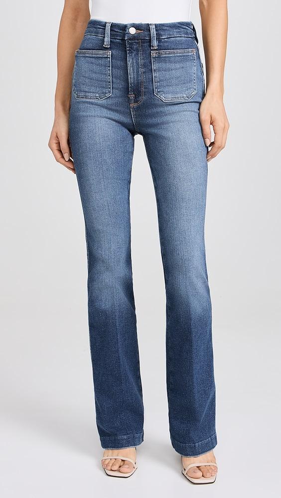 Good American Good Curve Boot Jeans with Patch Pockets | Shopbop Product Image