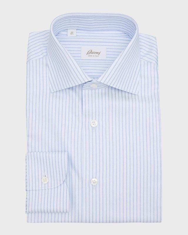 Mens Striped Dress Shirt Product Image