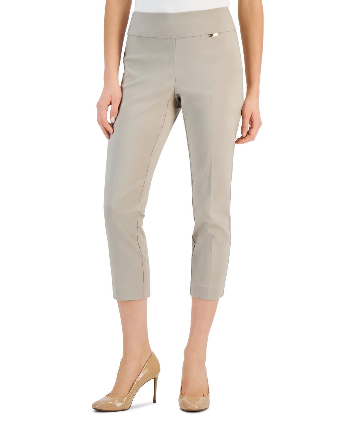 I.n.c. International Concepts Womens Tummy-Control Pull-On Capri Pants, Regular & Petite, Created for Macys Product Image