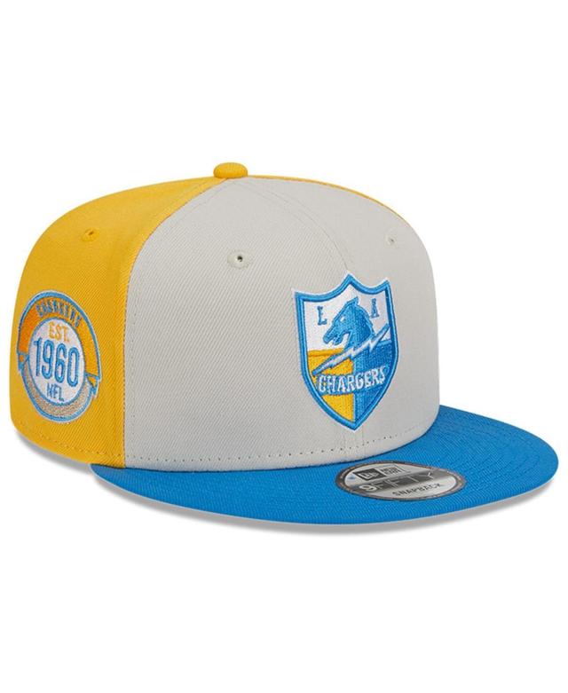 Mens New Era Cream Los Angeles Chargers 2023 Sideline Historic 9FIFTY Snapback Hat - Cream Product Image