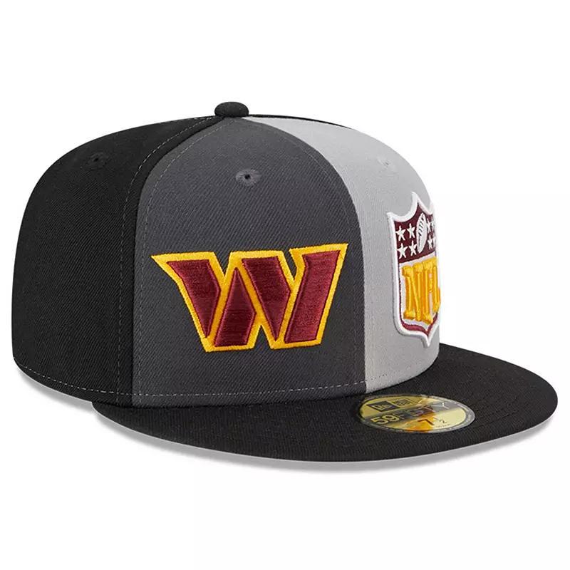 Mens New Era Gray/Black Washington Commanders 2023 Sideline 59FIFTY Fitted Hat Product Image