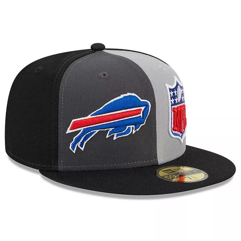 Mens New Era Gray/Black Buffalo Bills 2023 Sideline 59FIFTY Fitted Hat Product Image