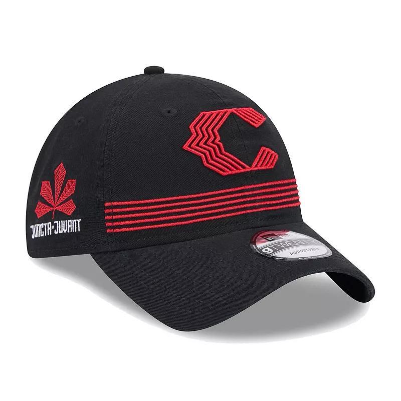 Mens New Era Black Cincinnati Reds City Connect Alternate 9TWENTY Adjustable Hat Product Image