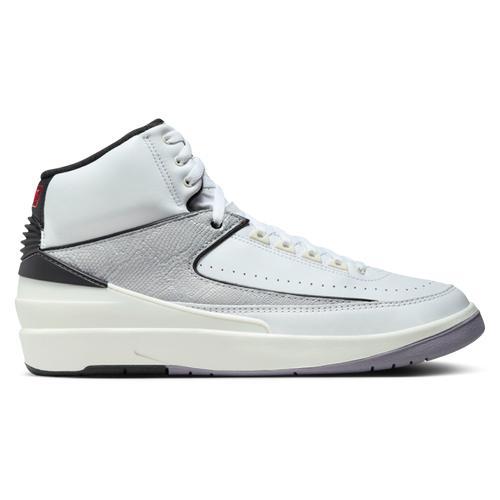 Jordan Mens Jordan Retro 2 - Mens Basketball Shoes White/Fire Red/Black Product Image