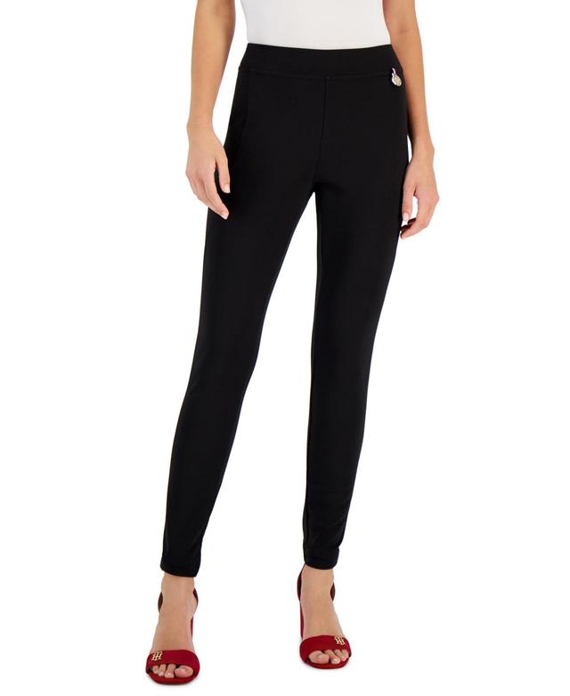 Tommy Hilfiger Womens Th Flex Light Weight Ponte Pants Product Image