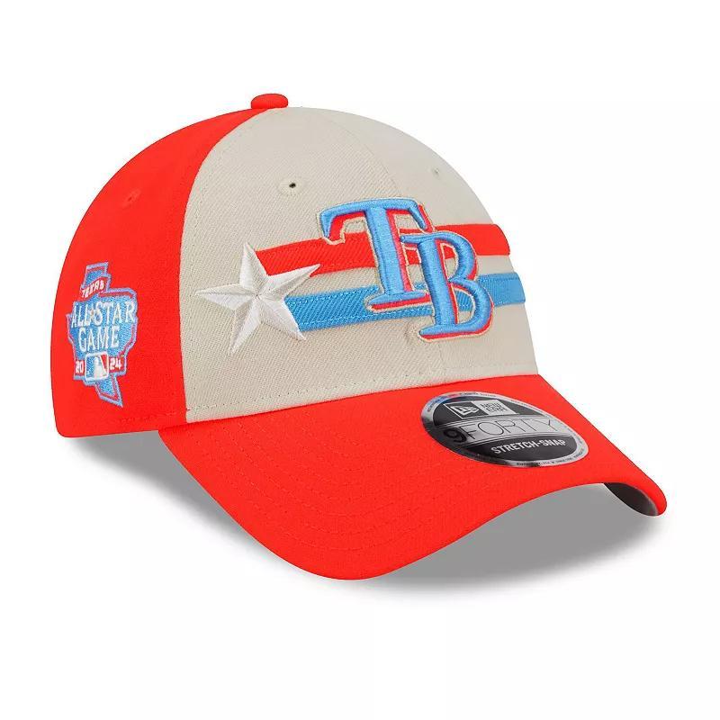 Mens New Era Cream Tampa Bay Rays 2024 MLB All-Star Game 9FORTY Adjustable Hat Product Image