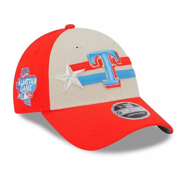 Mens New Era Cream Texas Rangers 2024 MLB All-Star Game 9FORTY Adjustable Hat Product Image