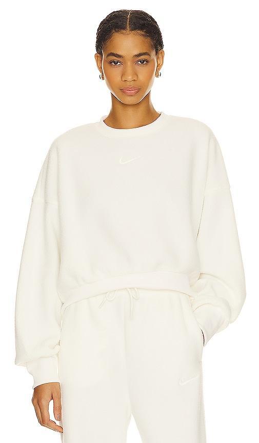 Women's Nike Sportswear Plush Oversized Crew-Neck Mod Crop Sweatshirt Product Image