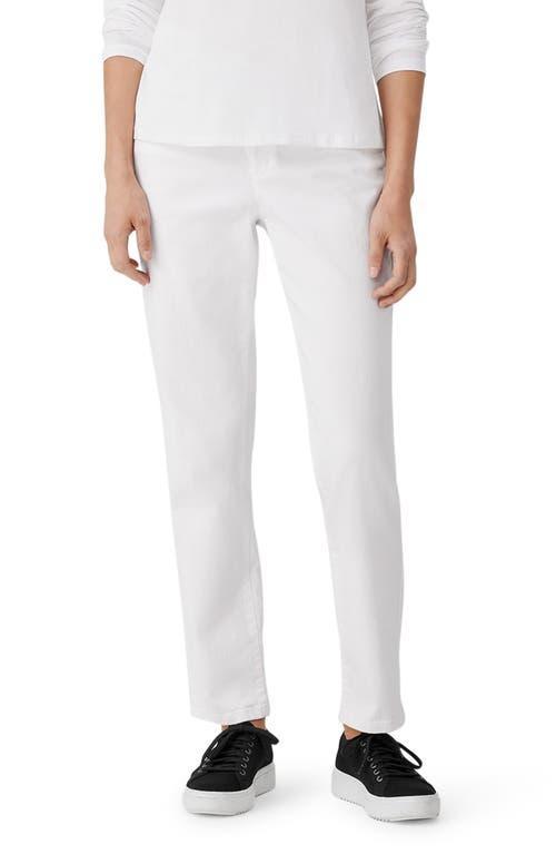 Eileen Fisher Petite High Waisted Slim Full Length Jeans Women's Jeans Product Image