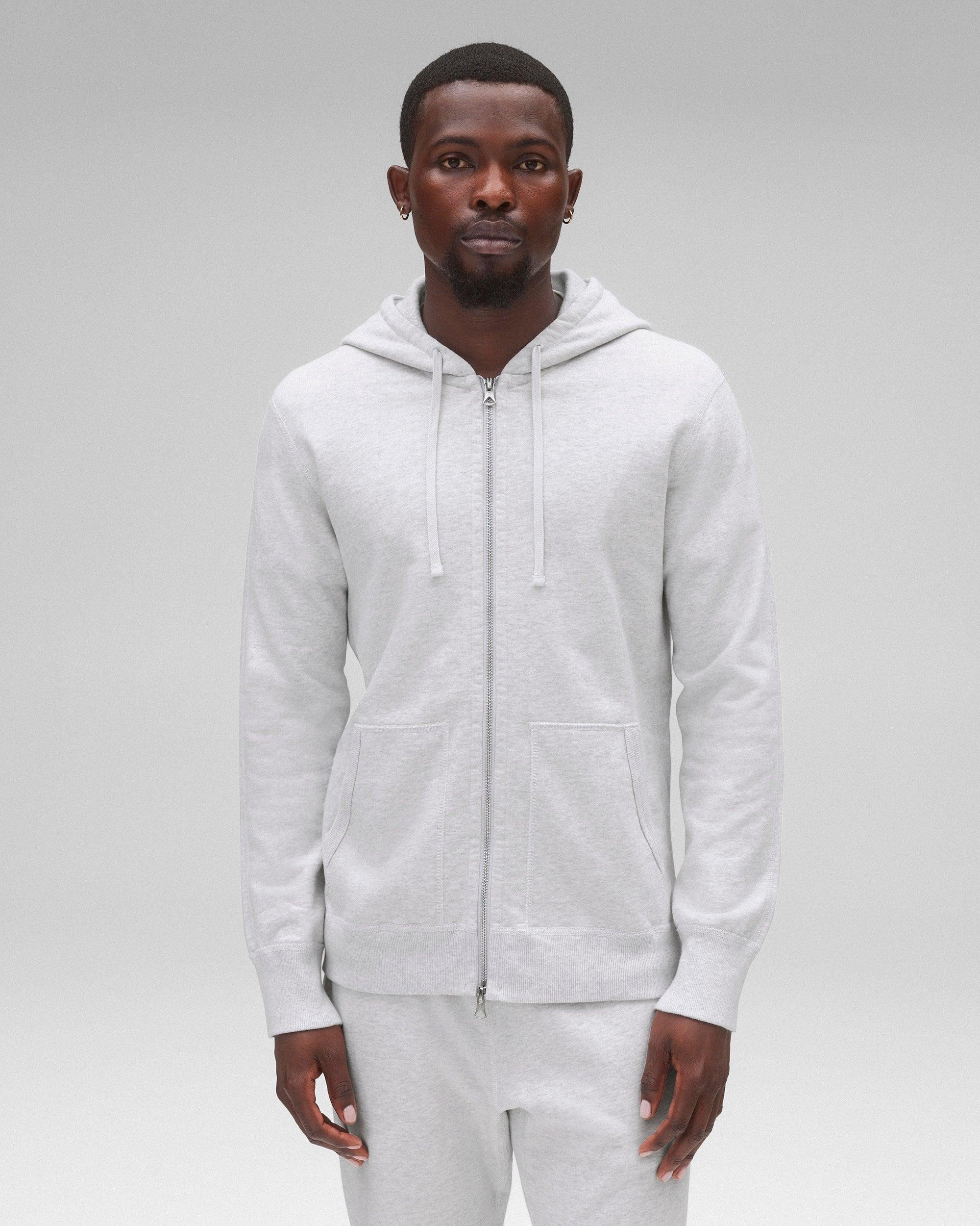 Midweight Terry Slim Zip Hoodie Male Product Image