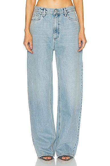 EZR High-Waisted Baggy in Light Vintage - Blue. Size 24 (also in 25, 27, 28, 29, 30). Product Image