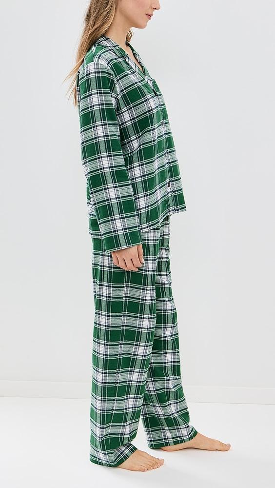 Eberjey Flannel Long Pj Set | Shopbop Product Image