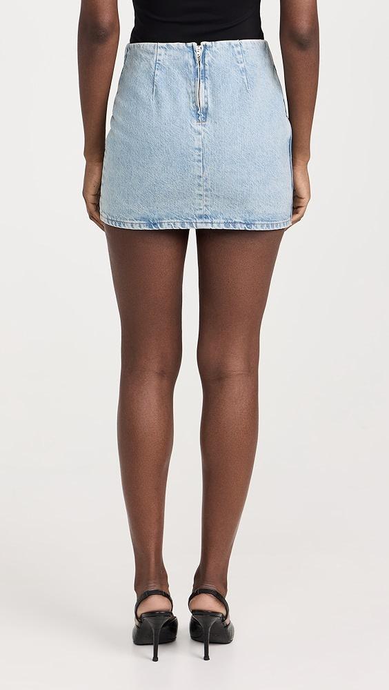 REV The Marlowe Draped Denim Skirt | Shopbop Product Image