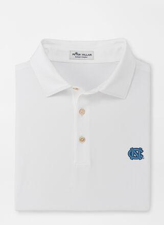 Peter Millar Mens Kentucky Solid Performance Jersey Polo (Sean Self Collar) | Color: White | Size: M | UK Product Image