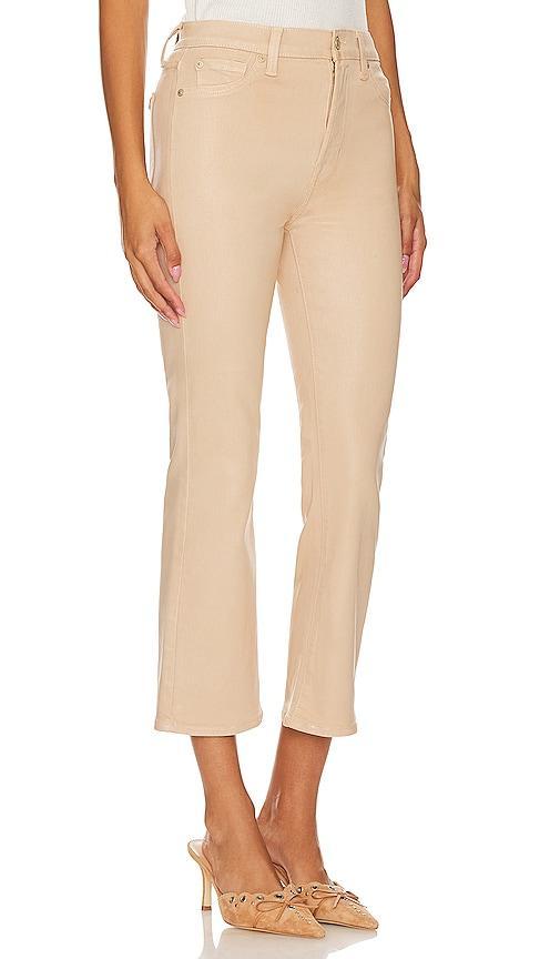 7 For All Mankind High Waisted Slim Kick in Beige. Size 32, 34. Product Image