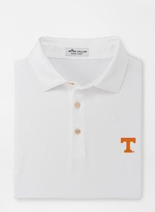 Peter Millar Mens Tennessee Solid Performance Jersey Polo | Color: White | Size: 3XL Product Image