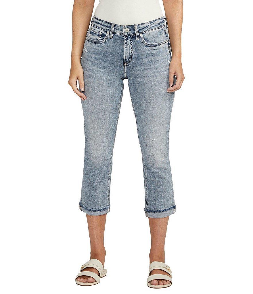 Silver Jeans Co. Suki Mid Rise Power Stretch Capri Jeans Product Image