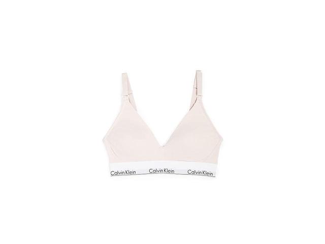 Calvin Klein Women's Modern Cotton Lightly Lined Triangle Nursing Bra (Nymph's Thigh) Women's Bra Product Image