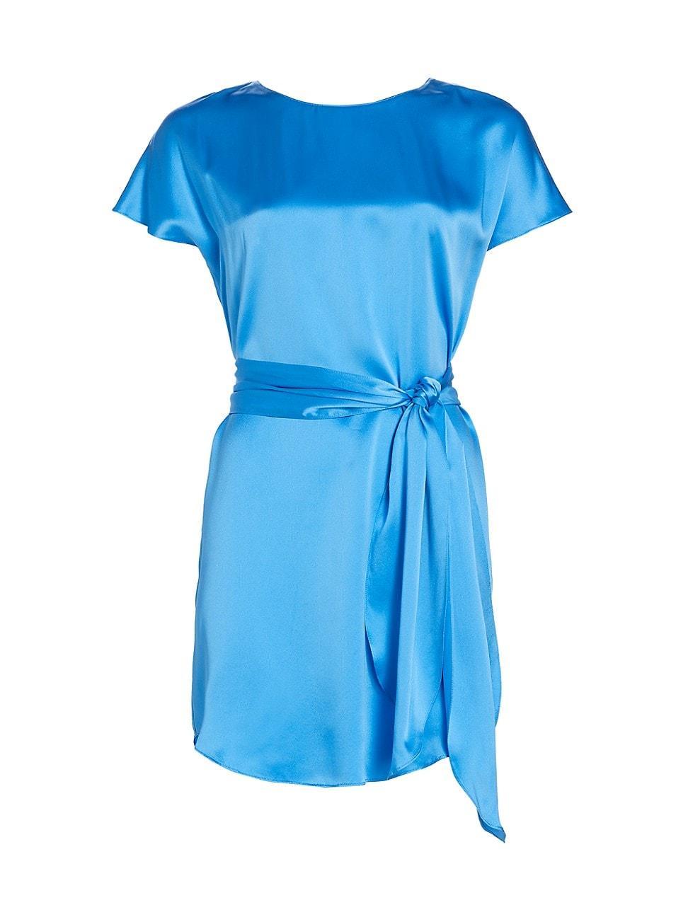 Womens Lucita Silk Belted Minidress Product Image