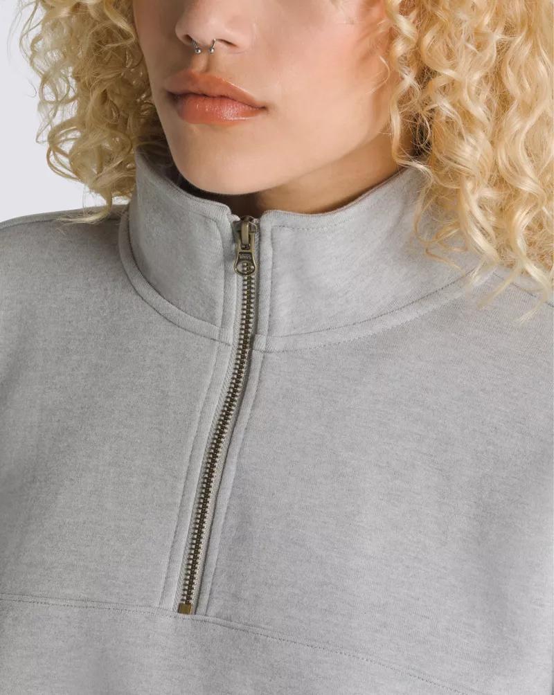 Elevated Knit Mock Neck Sweatshirt Product Image