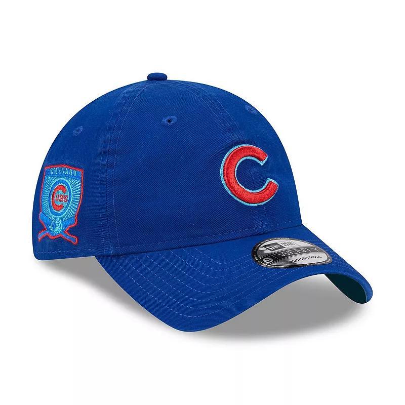 Mens New Era Royal Chicago Cubs 2023 MLB Fathers Day 9TWENTY Adjustable Hat Product Image