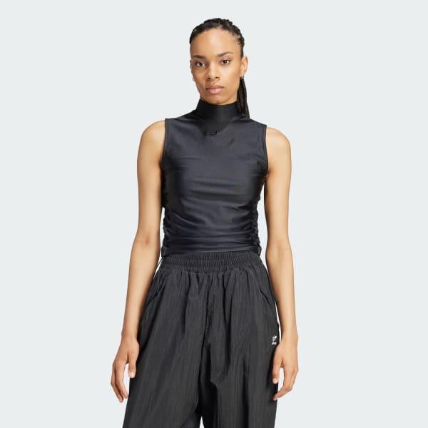 Ruched 3-Stripes Crop Top Product Image