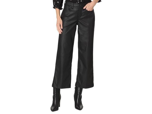 NYDJ Teresa Wide Leg Coated (Black Coated) Women's Jeans Product Image