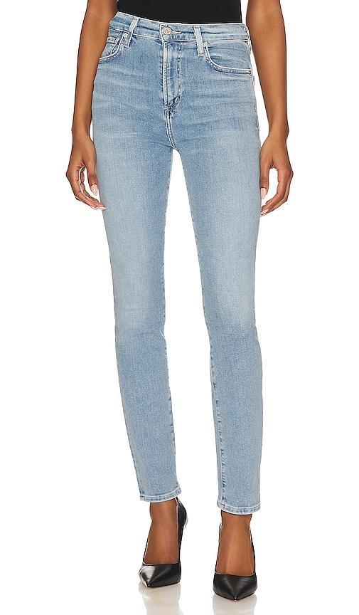 Citizens of Humanity Olivia High Rise Slim in Lyric - Blue. Size 31 (also in 32, 34). Product Image