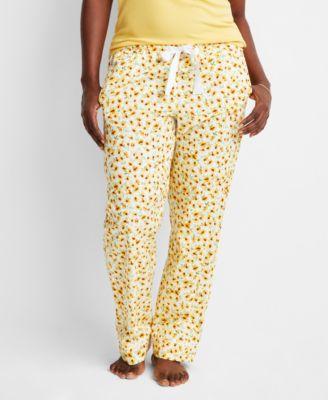 Women's Printed Poplin Pajama Pants XS-3X, Created for Macy's Product Image