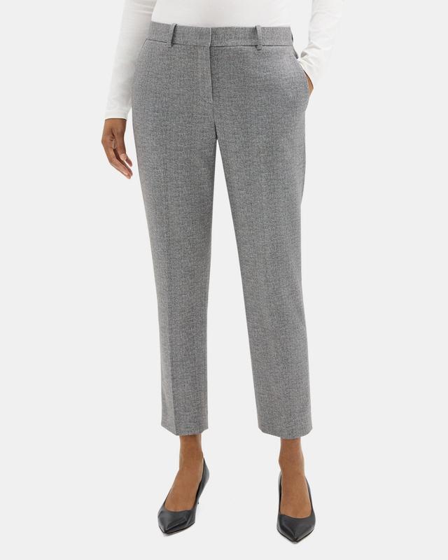 Classic Crop Pant in Plaid Ponte Product Image