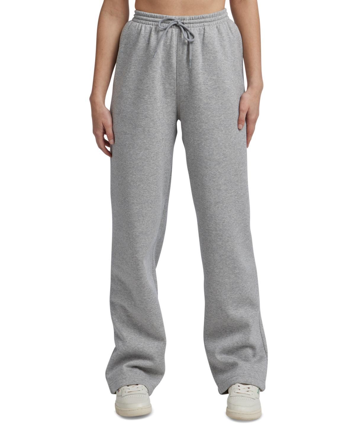 Reebok Womens Fleece Straight-Leg Sweatpants Product Image