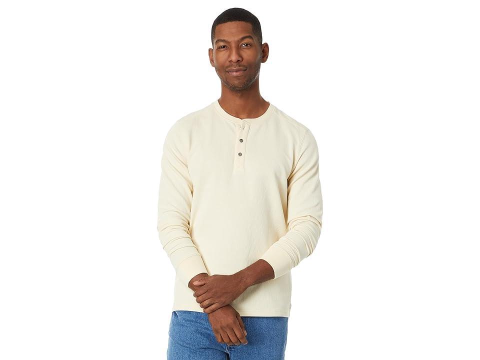 Toad&Co Ponderosa Long Sleeve Henley (Almond) Men's Clothing product image