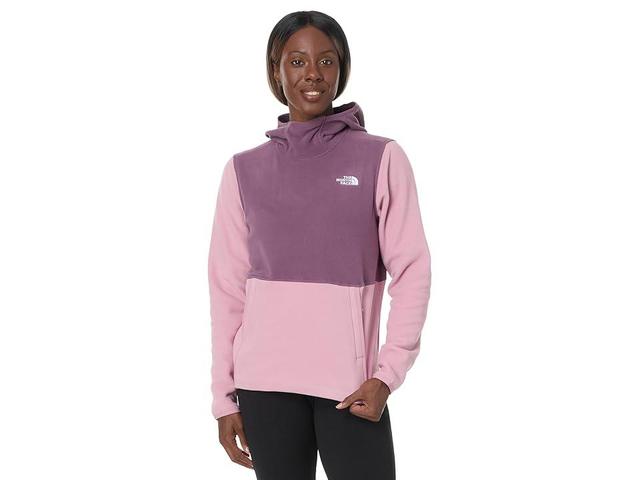 The North Face Glacier Fleece Pullover Hoodie (Mauve/Midnight Mauve) Women's Coat Product Image