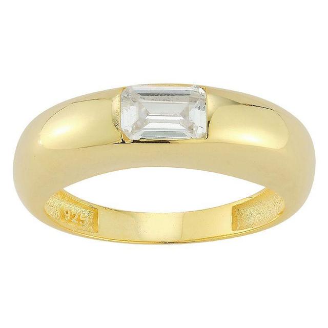 Sunkissed Sterling Cubic Zirconia Ring, Womens Gold Tone Product Image