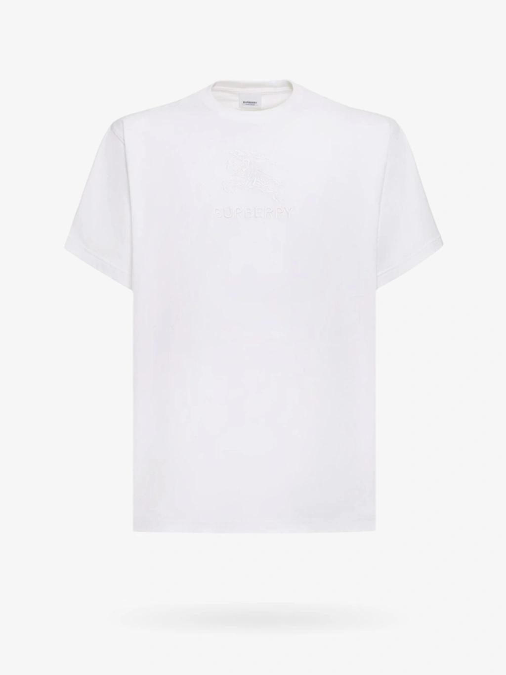 Logo-embossed Crew-neck T-shirt In White Product Image