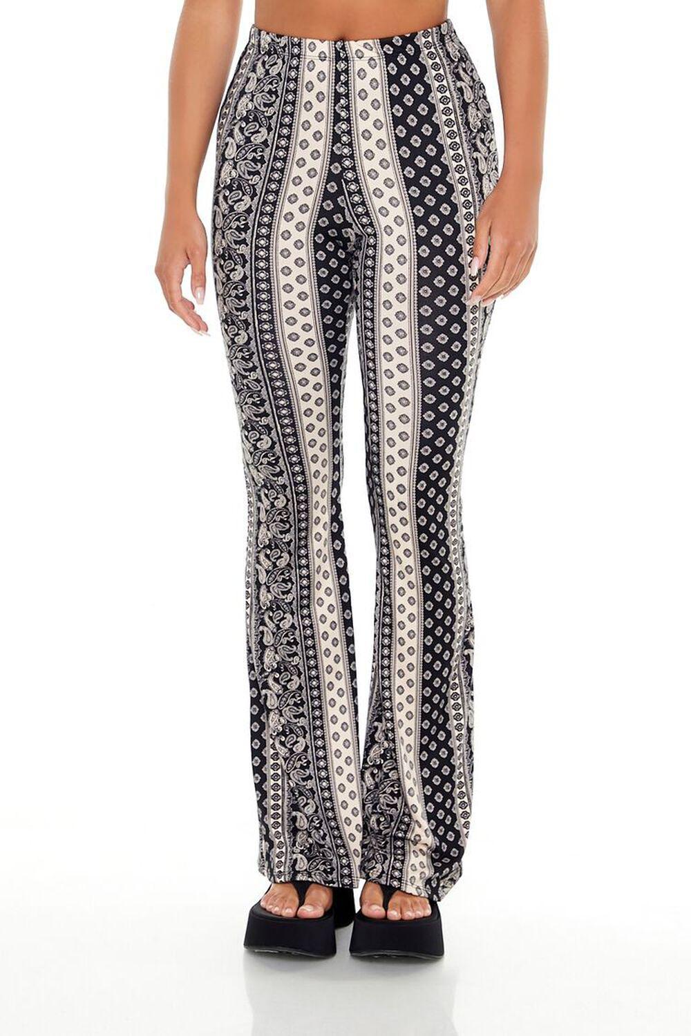 Ornate Print Flare Pants | Forever 21 Product Image