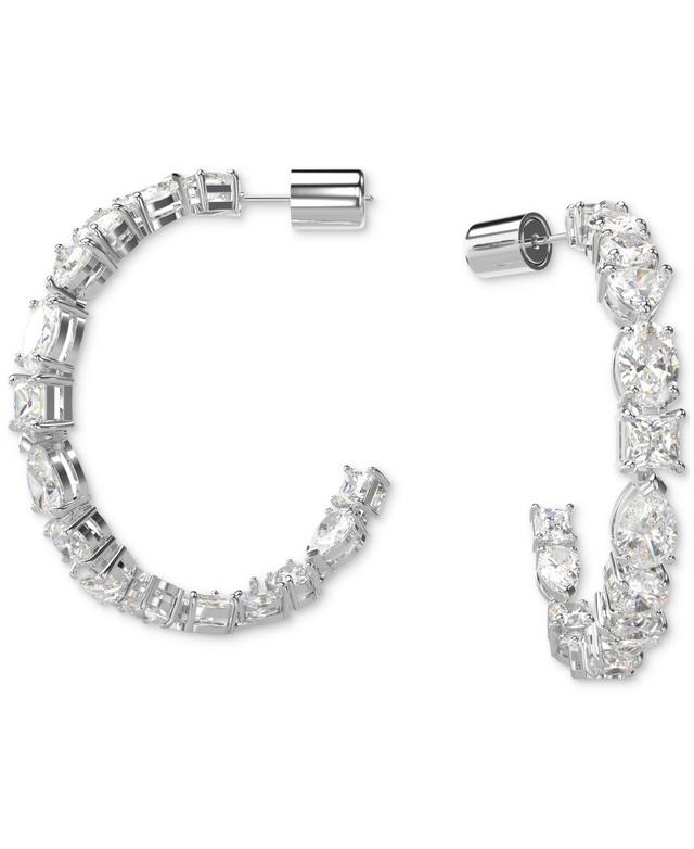 Swarovski Mesmera Mixed Cut Hoop Earrings in Rhodium Plated Product Image