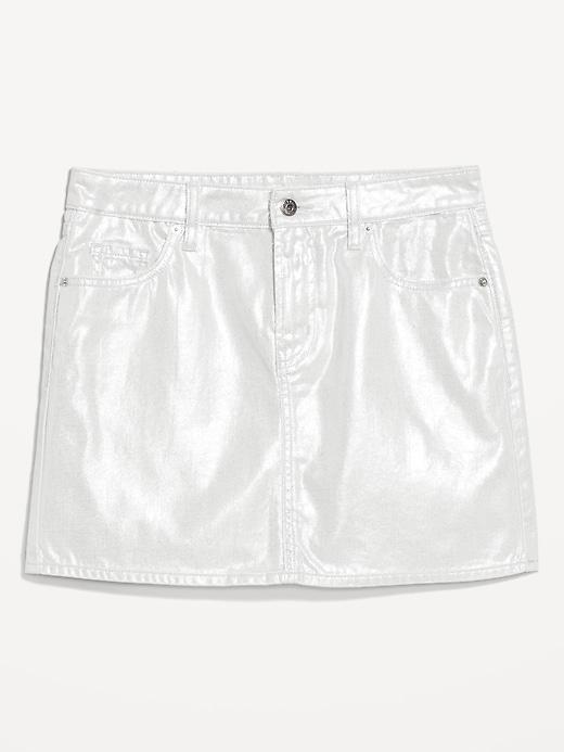 Mid-Rise OG Shine Mini Skirt Product Image