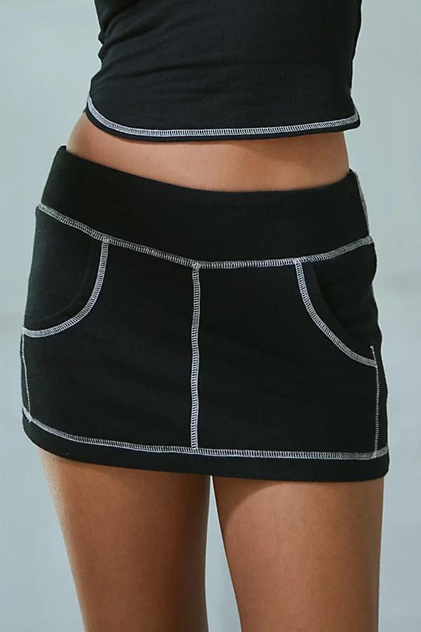 Out From Under Fast Lane Slim Micro Skort Womens at Urban Outfitters Product Image