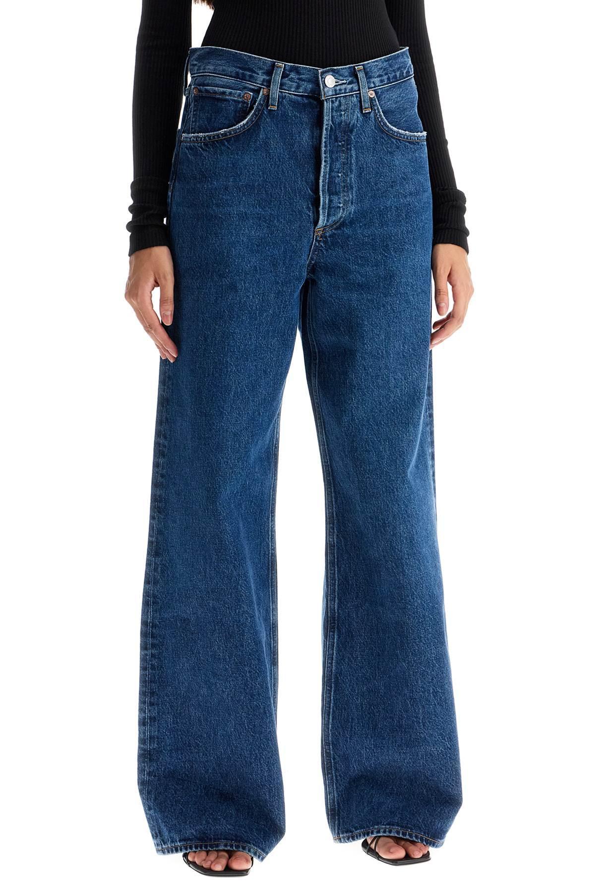 AGOLDE Women's Wide Denim Jeans In Blue Product Image