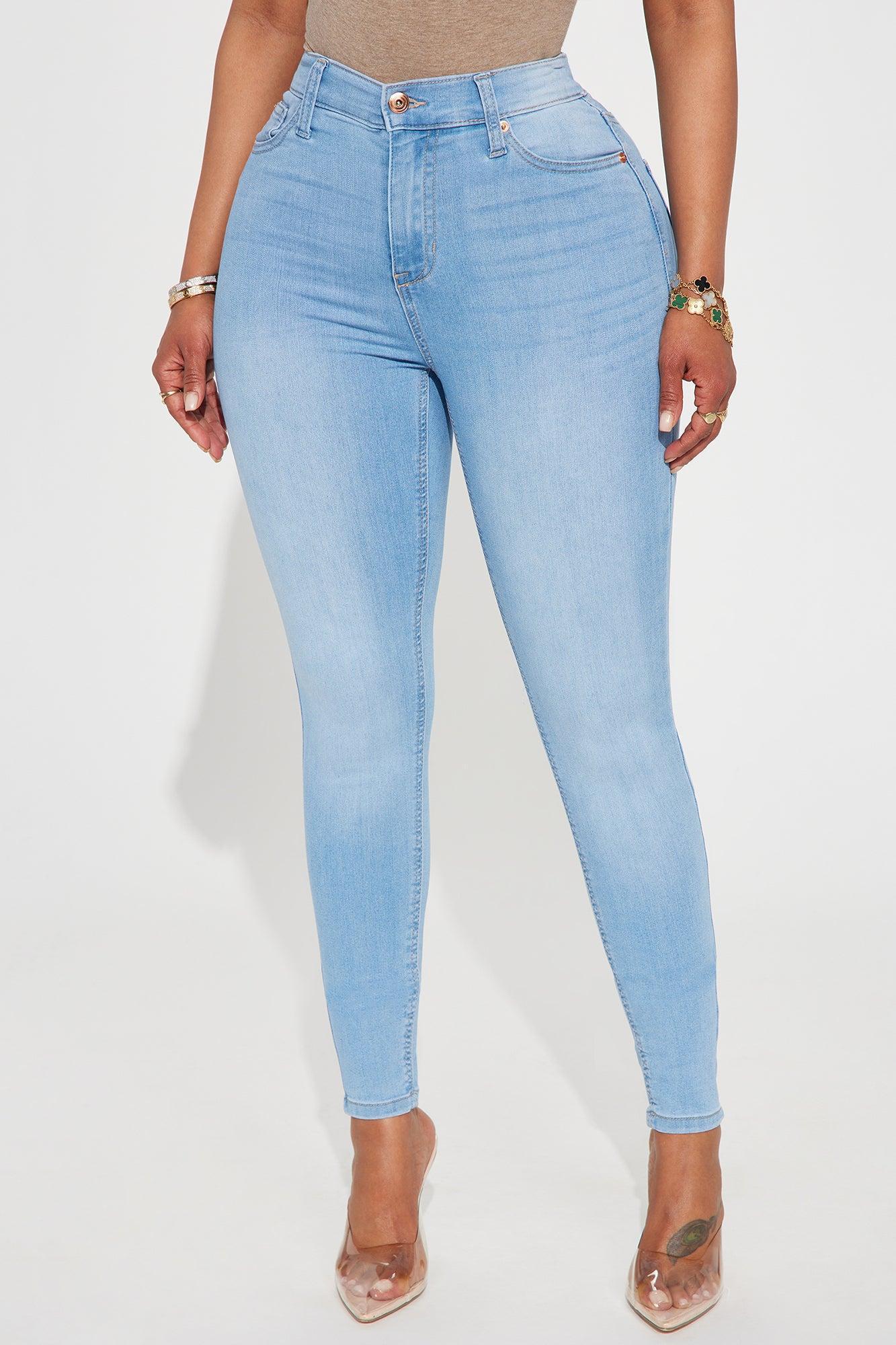 Rae Stretch Skinny Jeans - Light Wash Product Image