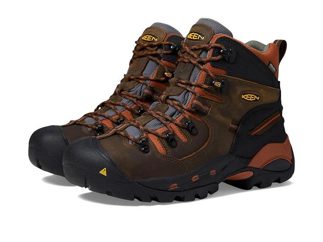 KEEN Utility Pittsburgh Soft Toe (Cascade Brown/Bombay Brown) Men's Work Boots Product Image