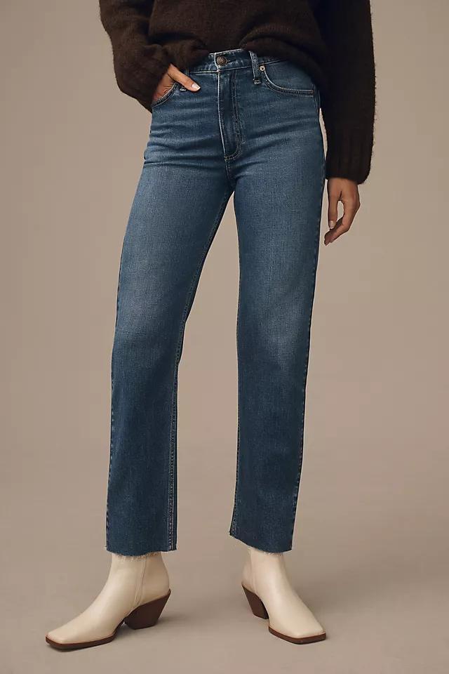 rag & bone Harlow Mid-Rise Ankle Straight-Leg Jeans Product Image