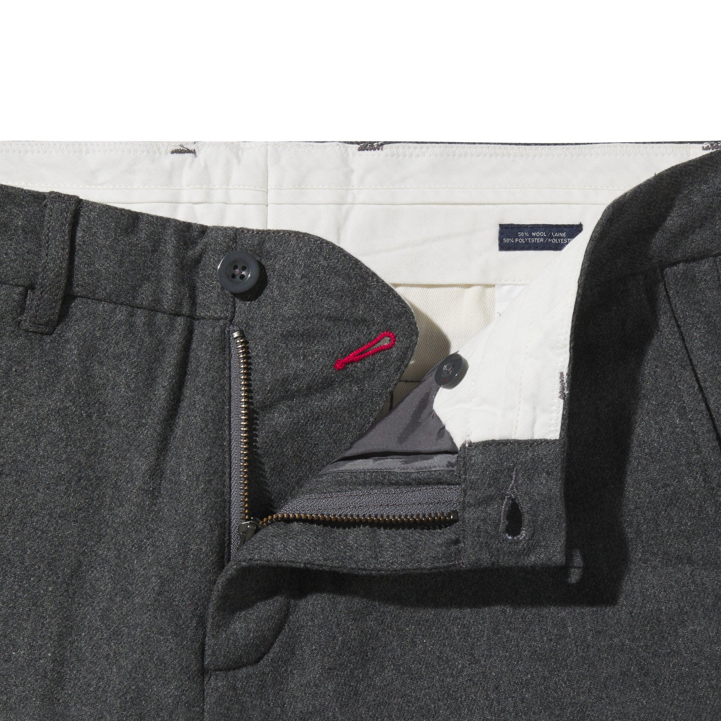 Grayers Slim Fit Wool Flannel Pants - Gray Product Image