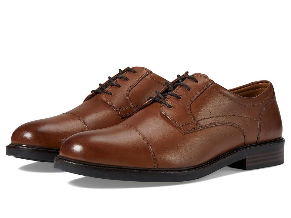 Johnston & Murphy Mason Cap Toe Full Grain) Men's Lace Up Wing Tip Shoes Product Image